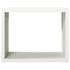 Leñero de acero blanco 100x40x80