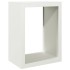 Leñero de acero blanco 60x40x80