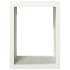 Leñero de acero blanco 60x40x80