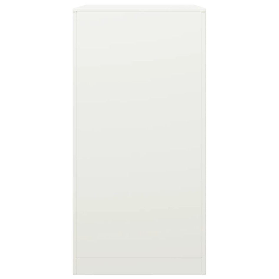 Leñero de acero blanco 60x40x80