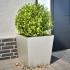 Jardineras 2 uds de acero inoxidable 50x50x50