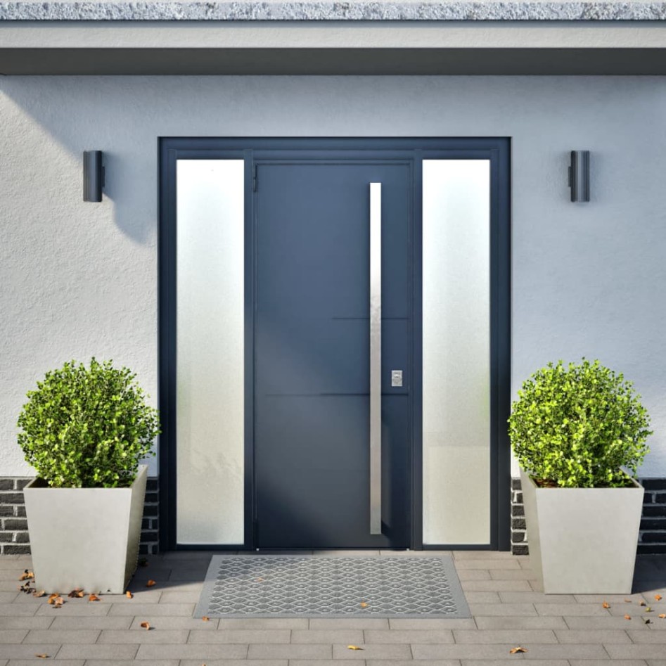 Jardineras 2 uds de acero inoxidable 50x50x50