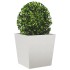 Jardineras 2 uds de acero inoxidable 50x50x50