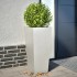 Jardineras 2 uds de acero inoxidable 35x35x75