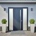 Jardineras 2 uds de acero inoxidable 35x35x75