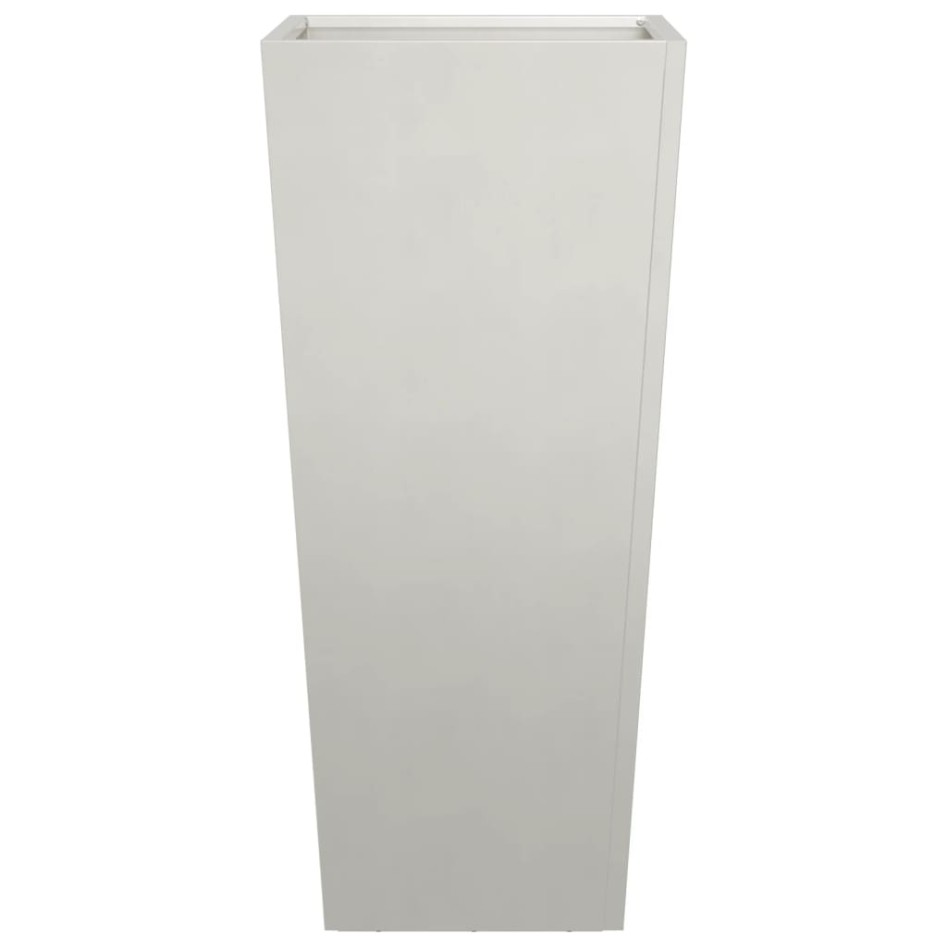 Jardineras 2 uds de acero inoxidable 35x35x75