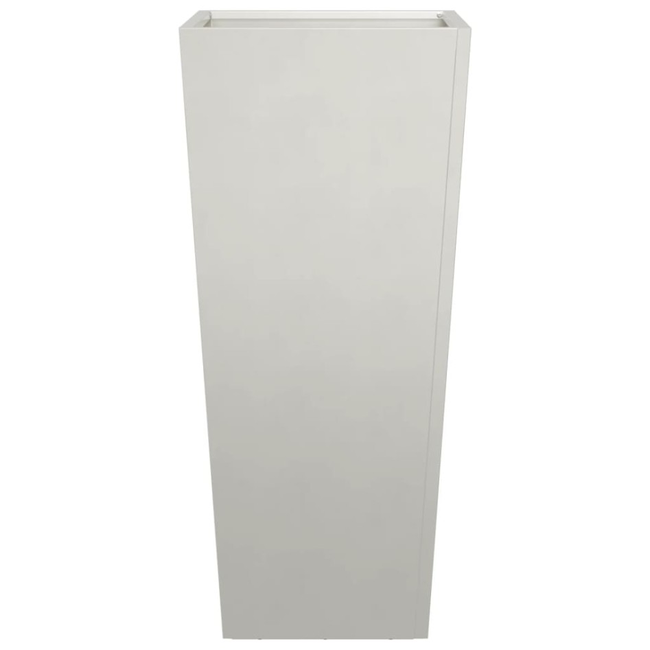 Jardineras 2 uds de acero inoxidable 35x35x75