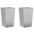 Jardineras 2 uds acero inoxidable 45x45x75