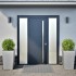 Jardineras 2 uds acero inoxidable 45x45x75