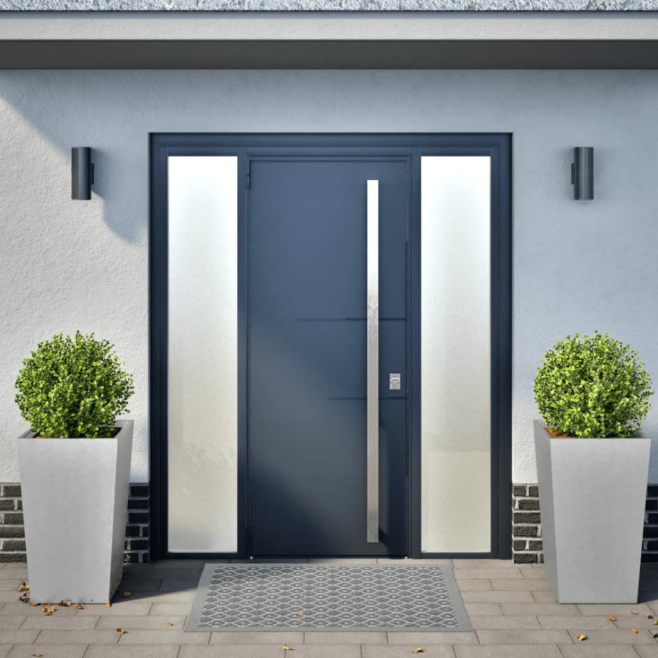 Jardineras 2 uds acero inoxidable 45x45x75