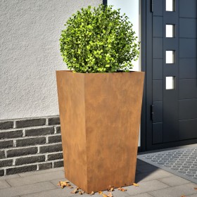Jardineras de jardín  2 uds 45x45x75 cm Acero