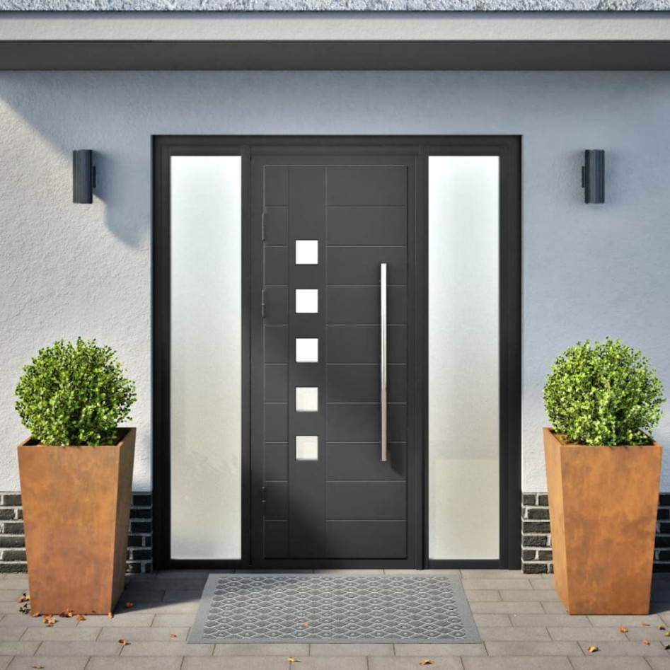 Jardineras de jardín  2 uds 45x45x75 cm Acero