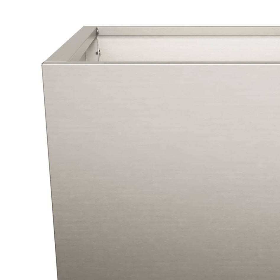 Jardineras de jardín  2 uds 45x45x75 cm Acero