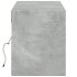 Mueble de pared TV con luces LED gris hormigón 140x31x38