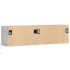 Mueble de pared TV con luces LED gris hormigón 140x31x38