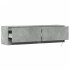 Mueble de pared TV con luces LED gris hormigón 140x31x38
