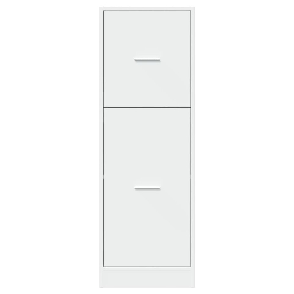 Armario botiquín madera de ingeniería blanco 40x41x118