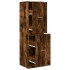 Armario botiquín madera ingeniería roble ahumado 40x41x144,5