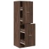 Armario botiquín madera ingeniería marrón roble 40x41x144,5