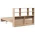 Cama con estantería sin colchón madera maciza de pino