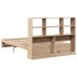 Cama con estantería sin colchón madera maciza de pino