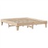 Estructura de cama sin colchón madera maciza de pino 200x200