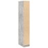 Armario de madera de ingeniería gris hormigón 30x50x200