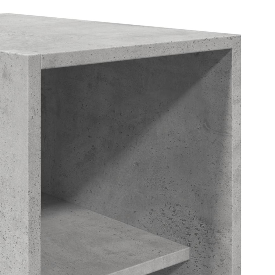 Armario de madera de ingeniería gris hormigón 30x50x200