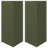 Jardineras triangulares 2 uds acero verde oliva 40x34,5x70