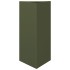 Jardineras triangulares 2 uds acero verde oliva 40x34,5x70