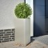 Jardinera triangular de acero inoxidable 50x43x75