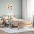 Cama con estantería sin colchón madera maciza de pino 90x200