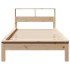 Cama con estantería sin colchón madera maciza de pino 90x200