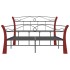 Estructura de cama de metal negra 120x200