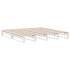 Cama con estantería sin colchón madera maciza blanca 200x200