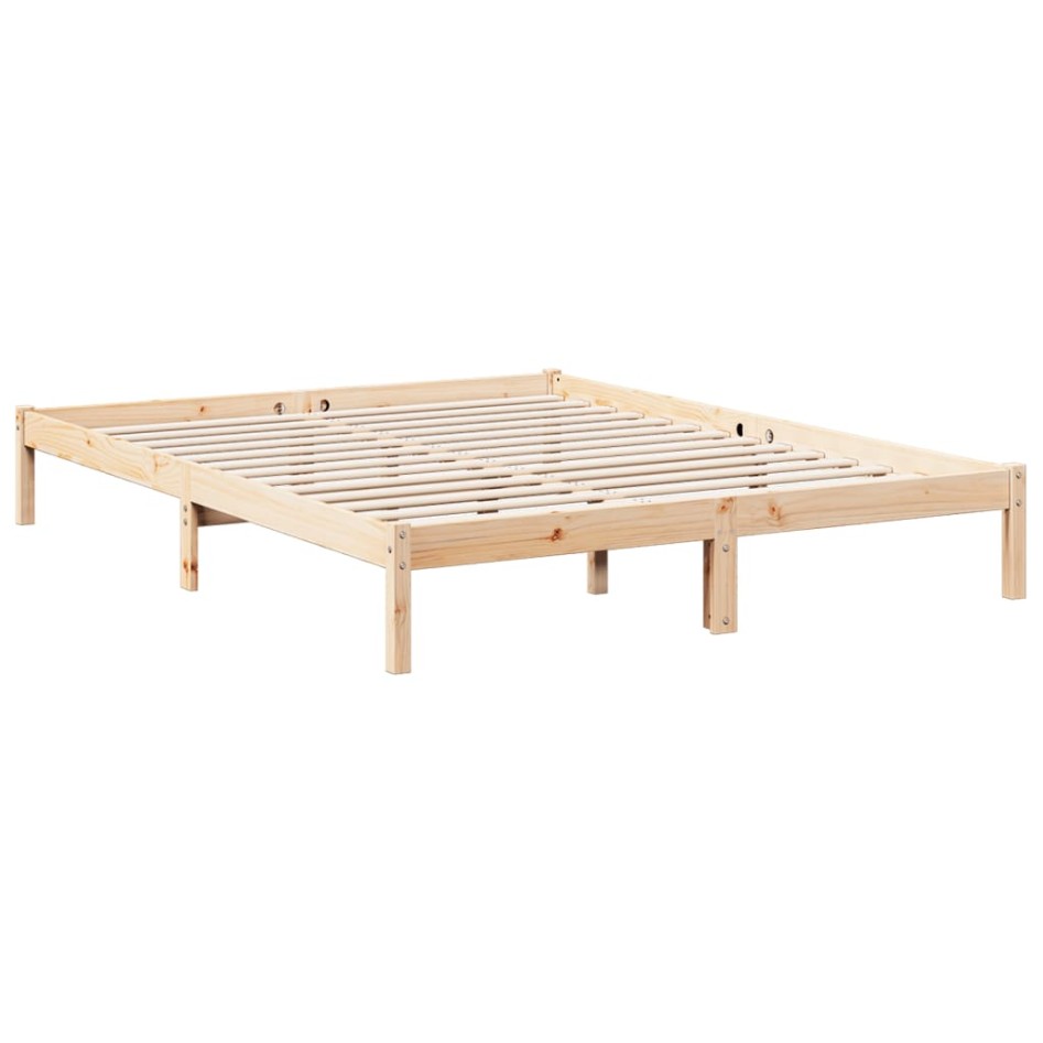 Cama extralarga sin colchón madera maciza de pino 160x220
