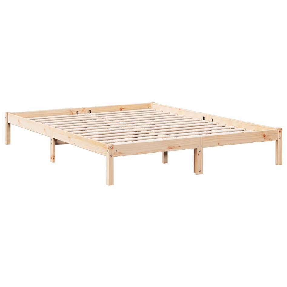 Cama extralarga sin colchón madera maciza de pino 160x220