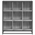 Estantería madera y metal gris Sonoma 97,5x33x107,5
