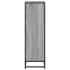Estantería madera y metal gris Sonoma 97,5x33x107,5
