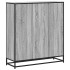 Estantería madera y metal gris Sonoma 97,5x33x107,5