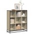 Estantería madera y metal roble Sonoma 97,5x33x107,5
