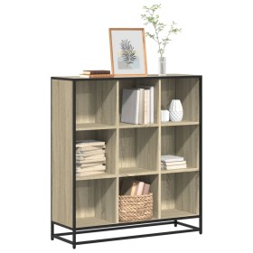 Estantería madera y metal roble Sonoma 97,5x33x107,5