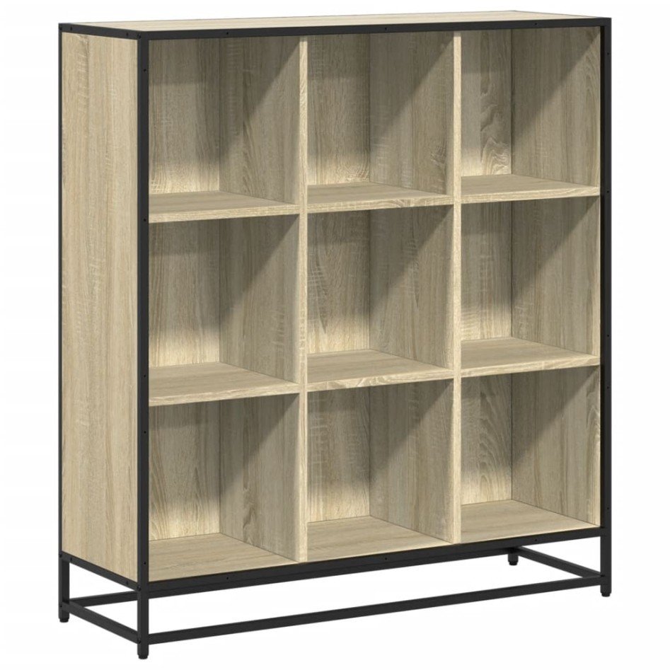 Estantería madera y metal roble Sonoma 97,5x33x107,5