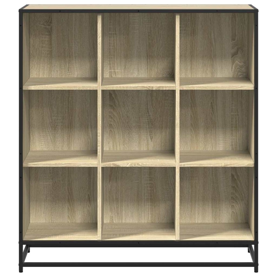 Estantería madera y metal roble Sonoma 97,5x33x107,5