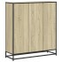 Estantería madera y metal roble Sonoma 97,5x33x107,5
