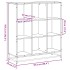 Estantería madera y metal roble Sonoma 97,5x33x107,5