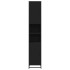 Armario baño madera ingeniería y metal negro 35x37,5x188,5