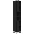 Armario baño madera ingeniería y metal negro 35x37,5x188,5