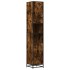 Armario de baño madera y metal roble ahumado 35x37,5x188,5