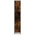Armario de baño madera y metal roble ahumado 35x37,5x188,5